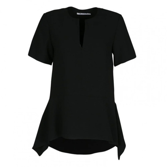 T by Alexander Wang Asymmetric Peplum Blouse - Picture 1 of 8